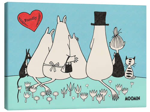 Leinwandbild Moomin Family Love