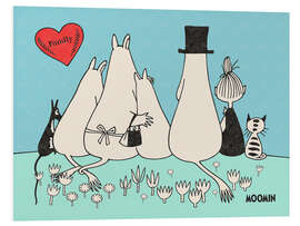 Foam board print Moomin Family Love