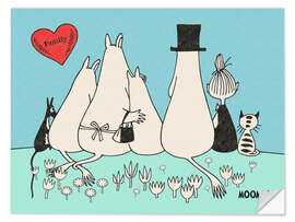 Wall sticker Moomin Family Love