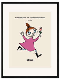 Gerahmter Kunstdruck Morning, have you swallowed a lemon? - Mymble