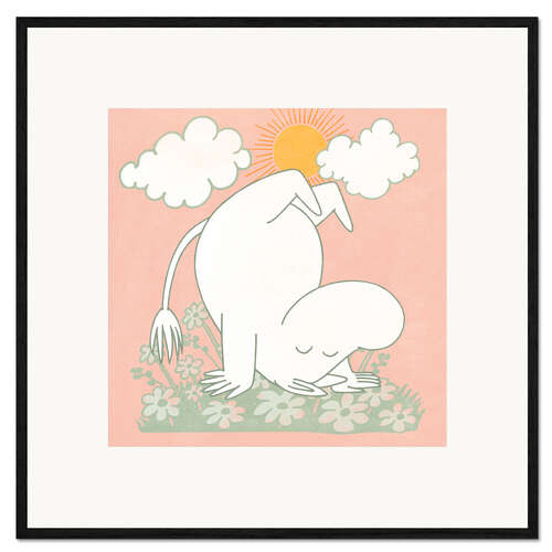 Framed art print Moomintroll's somersault on the meadow