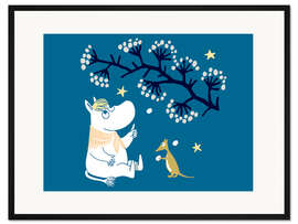Gerahmter Kunstdruck Snorkfräulein unter den Sternen