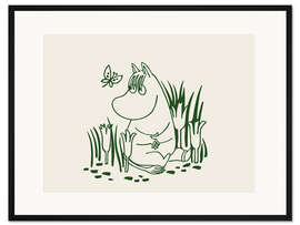 Gerahmter Kunstdruck Snorkfräulein mit Schmetterlingen