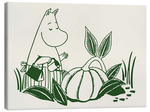 Canvas-taulu Moominmamma waters the pumpkin