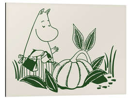 Magnettafel Muminamama gießt den Kürbis