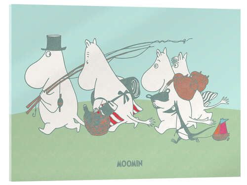 Acrylic print Moomin's Boat Trip II