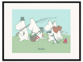 Gerahmter Kunstdruck Mumins Bootsausflug II