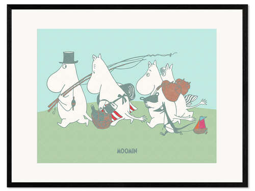Framed art print Moomin's Boat Trip II