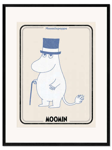 Plakat artystyczny premium w ramie Moominpappa