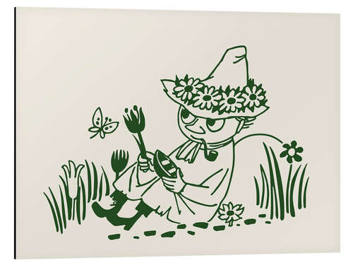 Quadro em alumínio Snufkin enjoys the summer