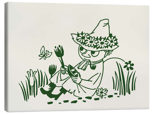 Canvas print Snufkin enjoys the summer