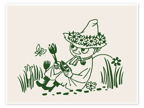 Poster Snufkin enjoys the summer