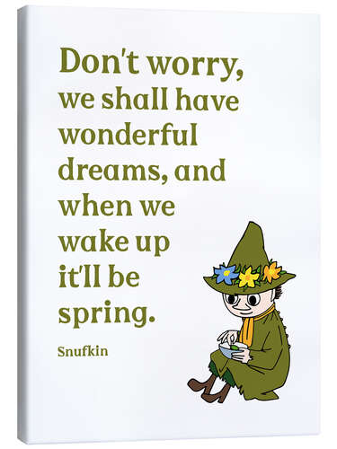 Leinwandbild We shall have wonderful dreams - Snufkin