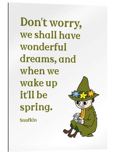 Tableau en plexi-alu We shall have wonderful dreams - Snufkin