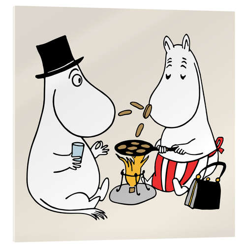 Acrylic print Moomin's Barbecue Party