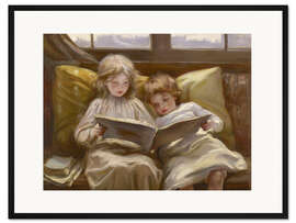 Gerahmter Kunstdruck Interessante Geschichte, Lyall Laura Muntz