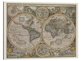 Magnettafel Antike Karte der Welt, 1626