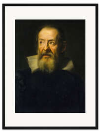 Gerahmter Kunstdruck Galileo Galilei, Nicolas Cochin