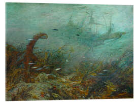 Acrylglasbild Davy Jones Schatztruhe, William Lionel Wyllie