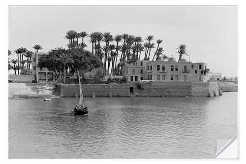 Adesivo murale Coptic Church alongside the Nile at Cairo, c. 1930