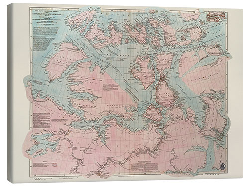 Leinwandbild Die arktischen Küsten Nordamerikas, Britische Erkundungen 1818-1859