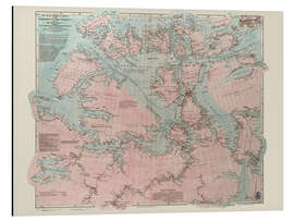Magnettafel Die arktischen Küsten Nordamerikas, Britische Erkundungen 1818-1859