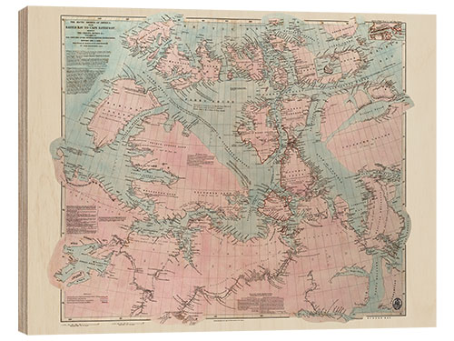 Holzbild Die arktischen Küsten Nordamerikas, Britische Erkundungen 1818-1859