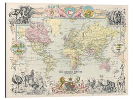 Magnettafel Karte des Britischen Empire, Castle Line Atlas of South Africa, 1895