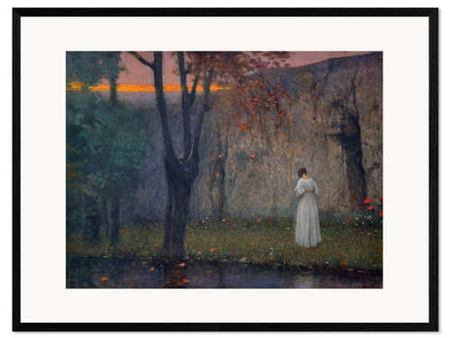 Gerahmter Kunstdruck Herbstdämmerung, Jakub Schikaneder, 1910