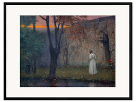 Impression artistique encadrée Autumn dawn, Jakub Schikaneder, 1910