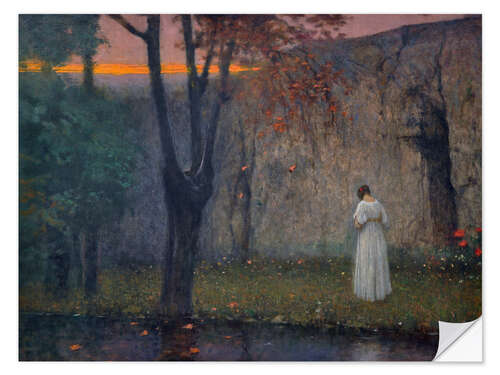 Naklejka na ścianę Autumn dawn, Jakub Schikaneder, 1910