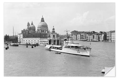 Selvklebende plakat Italian fleet torpedo boat 'Lince' at Venice, 1939