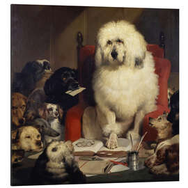 Magnettafel Gerichtsverhandlung, oder das Gesetz festsetzen, ca. 1840