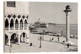 Holzbild Die &#039;Orion&#039; in Venedig, Italien, 1937