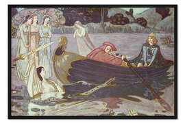 Gerahmter Kunstdruck Das Auftauchen von Excalibur