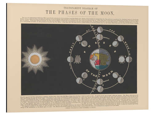 Stampa su alluminio The Phases of the Moon, 1846-60