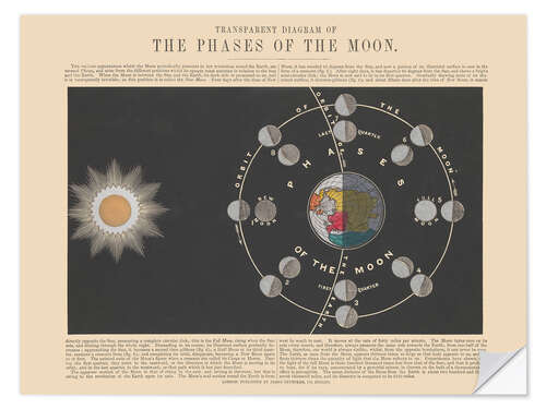 Sticker mural The Phases of the Moon, 1846-60