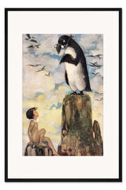 Gerahmter Kunstdruck Der letzte der Gairfowl, aus "The Water Babies"