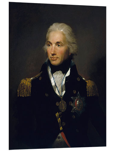 Tableau en PVC Portrait of Vice Admiral Horatio Nelson, Lemuel Abbott