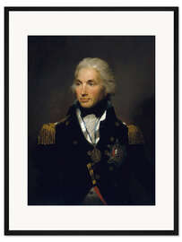 Gerahmter Kunstdruck Porträt von Vizeadmiral Horatio Nelson, Lemuel Abbott