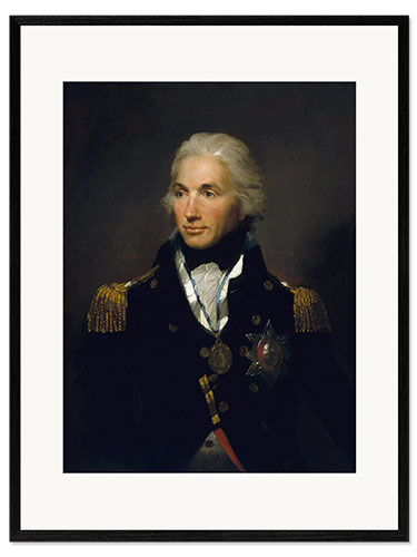 Impression artistique encadrée Portrait of Vice Admiral Horatio Nelson, Lemuel Abbott