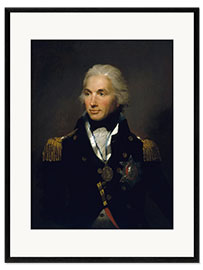 Ingelijste kunstdruk Portrait of Vice Admiral Horatio Nelson, Lemuel Abbott