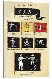 Gallery Print Auswahl von Piratenflaggen aus dem 18. Jh., Basil Lubbock, 1922