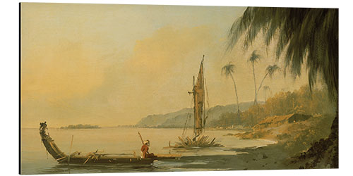 Aluminium print Point Venus, Island of Otaheite, Tahiti, 1775