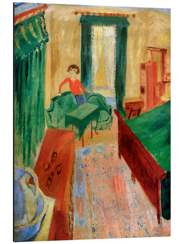 Aluminiumsbilde The Green Sofa, 1915