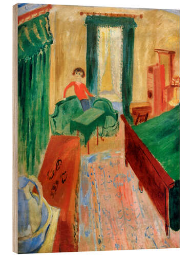 Cuadro de madera The Green Sofa, 1915