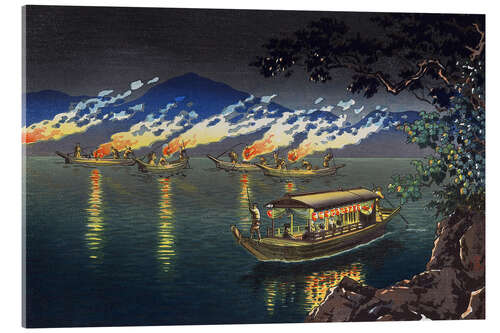Obraz na szkle akrylowym Fishing for Cormorants at Nagaragawa, 1940