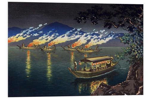 PVC-taulu Fishing for Cormorants at Nagaragawa, 1940