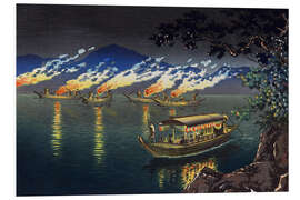 PVC-taulu Fishing for Cormorants at Nagaragawa, 1940