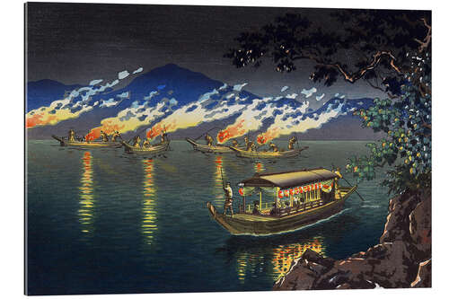Cuadro de plexi-alu Fishing for Cormorants at Nagaragawa, 1940